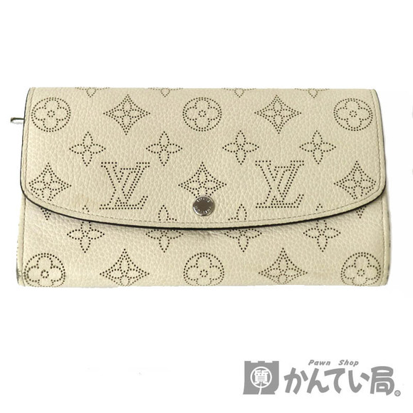 Louis Vuitton Leather Portefeuille Long White Iris Wallet - Picture 1 of 6